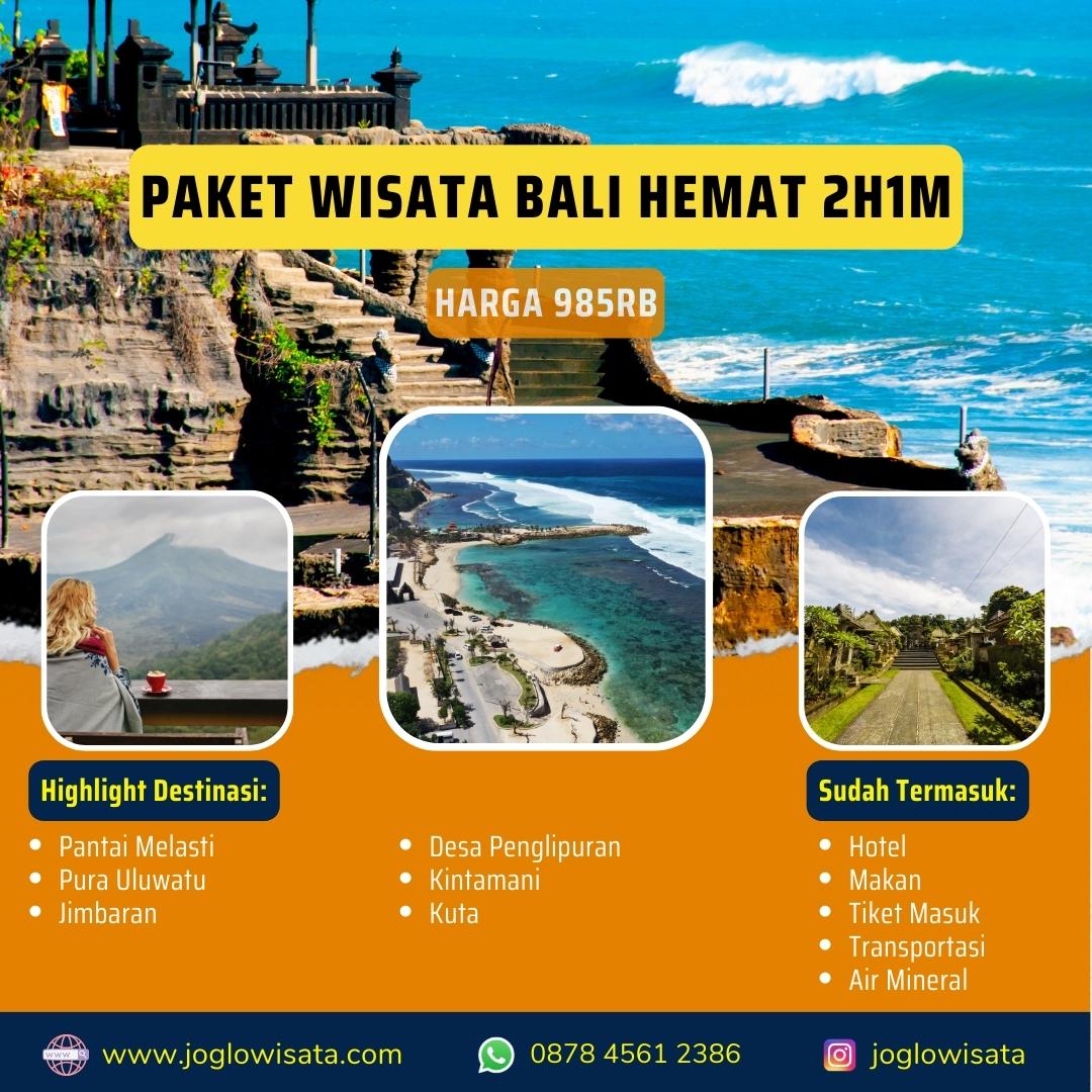 Grav forhandler Råd Paket Wisata Bali 2 Hari 1 Malam | Joglo Wisata