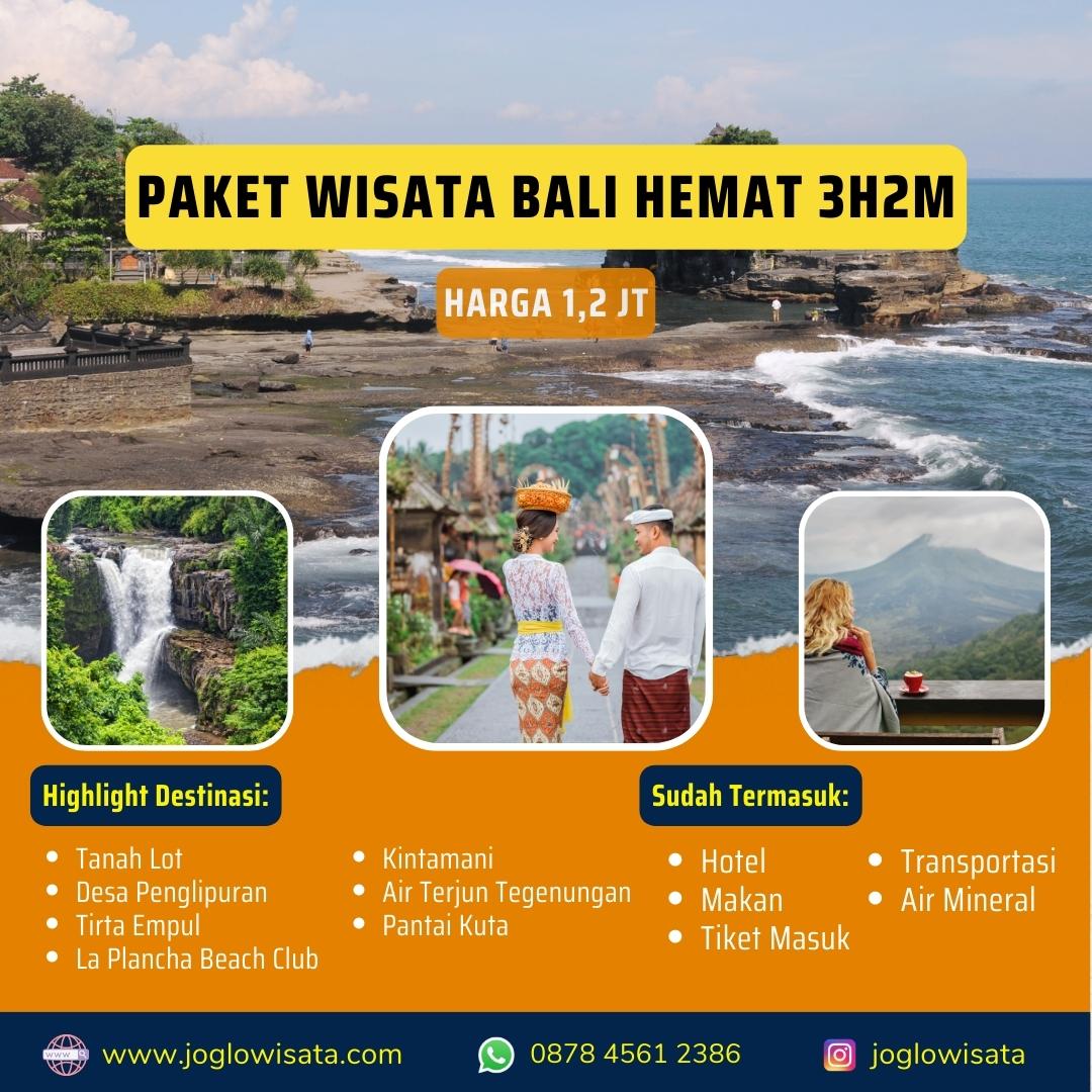 Danmark Løs Udsæt Paket Wisata Bali 3 Hari 2 Malam | Joglo Wisata