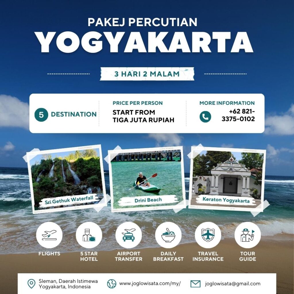 Pakej Percutian Yogyakarta 3 Hari 2 Malam