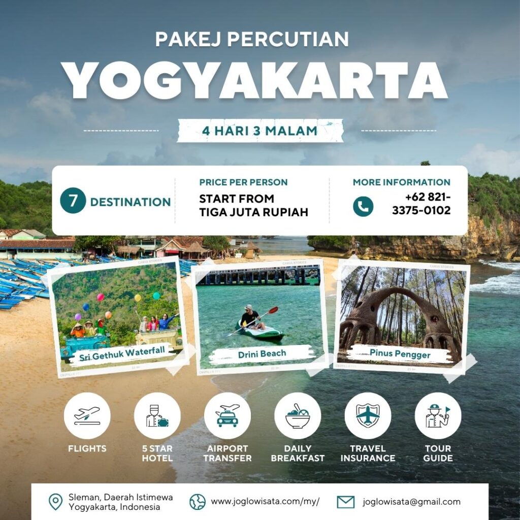 Pakej Percutian Yogyakarta 4 Hari 3 Malam
