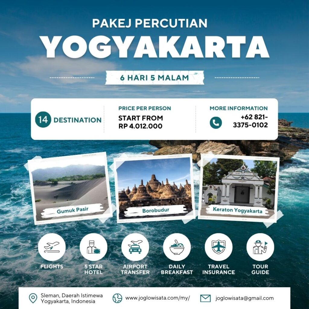 Pakej Percutian Yogyakarta 6 Hari 5 Malam