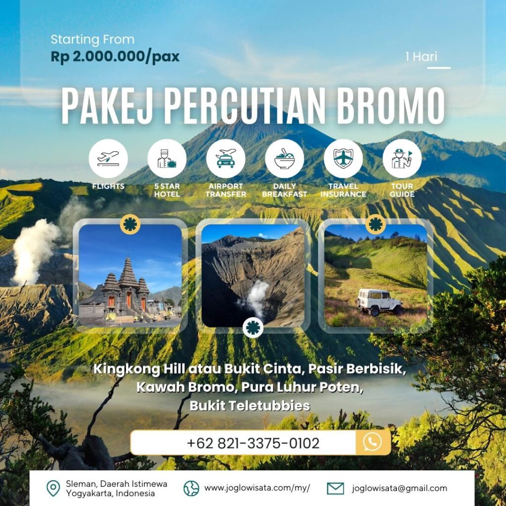Pakej Percutian Bromo 1 Hari