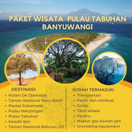 Paket Wisata Pulau Tabuhan Banyuwangi