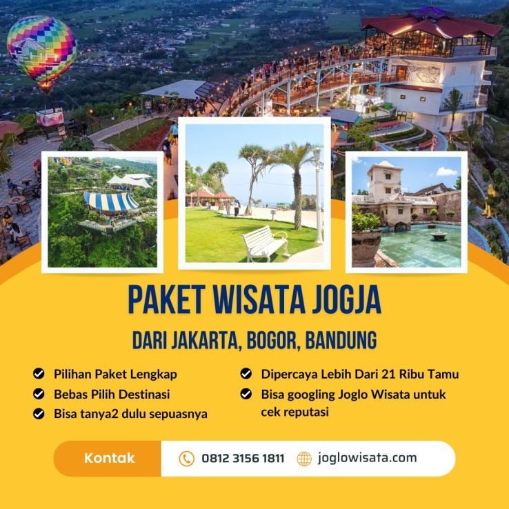 Paket Wisata Jogja 2023 Dari Jakarta, Bogor, Bandung