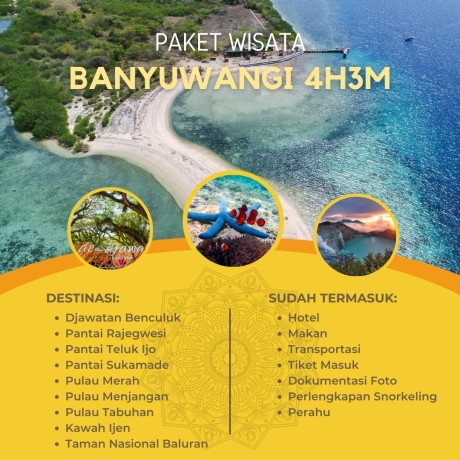 Paket Wisata Banyuwangi 4 Hari 3 Malam