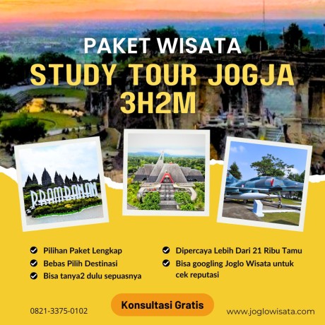 Paket Study Tour Jogja 3 Hari 2 Malam