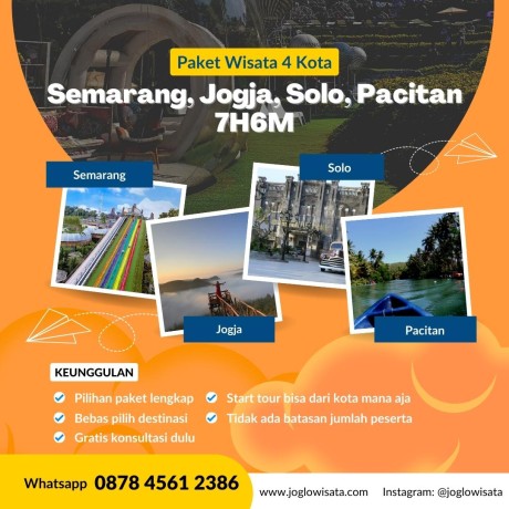 Paket Wisata 4 Kota (Jogja, Solo, Pacitan, Semarang) 7H6M