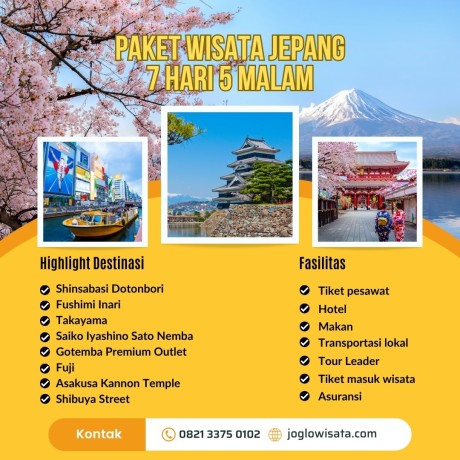 Paket Wisata Jepang 7 Hari 6 Malam