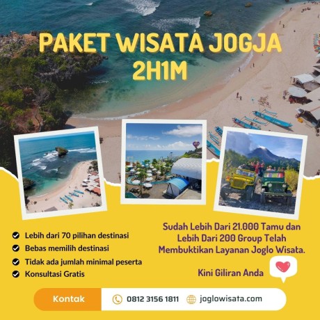 Paket Wisata Jogja 2 Hari 1 Malam