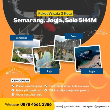 Paket Wisata Jogja Solo Semarang 5 Hari 4 Malam