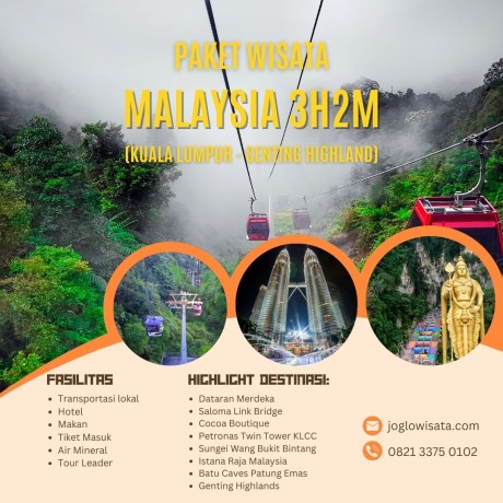 Paket Wisata Malaysia 3 Hari 2 Malam 2024