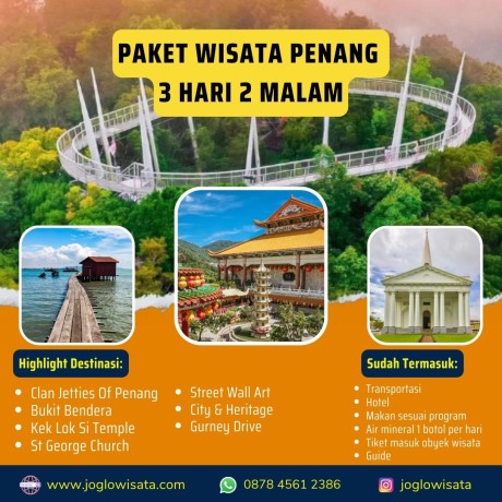 Paket Wisata Penang 3 Hari 2 Malam