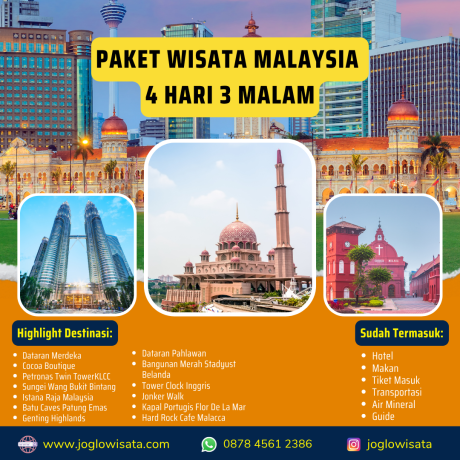 Paket Wisata Malaysia 4 Hari 3 Malam