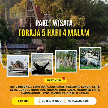 Paket Wisata Toraja 5 Hari 4 Malam