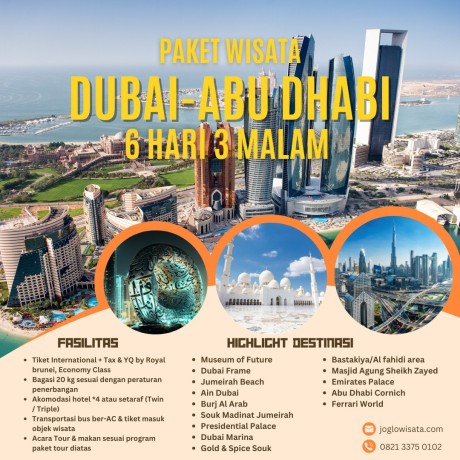 Paket Tour Dubai – Abu Dhabi 6 Hari 3 Malam