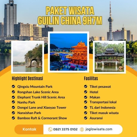 Paket Wisata Guilin China 9 Hari 7 Malam