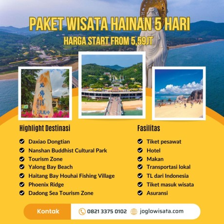 Paket Wisata Hainan China 5 Hari 3 Malam
