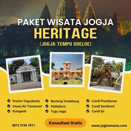 Paket Wisata Jogja Heritage 2 Hari 1 Malam