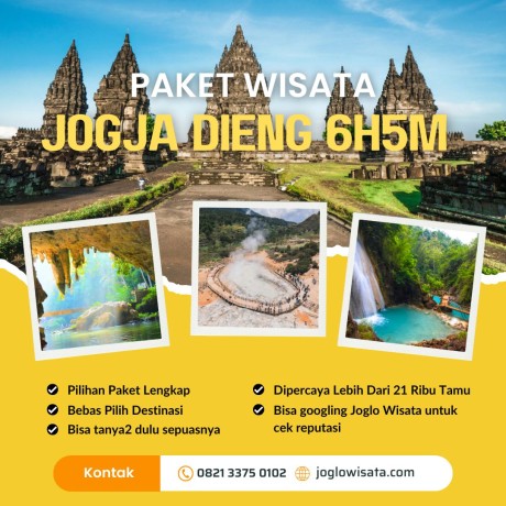 Paket Jogja Dieng 6 Hari 5 Malam