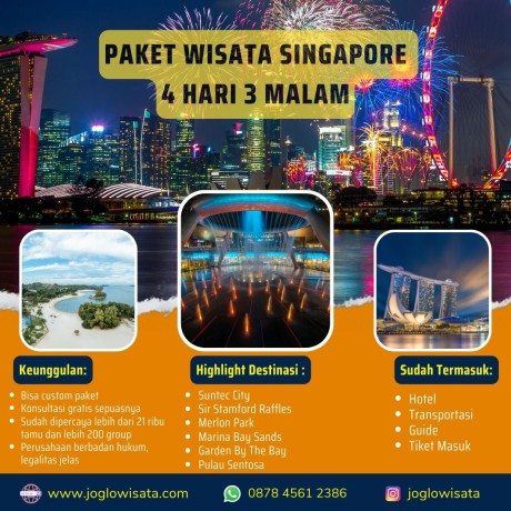 Paket Wisata Singapore 4 Hari 3 Malam