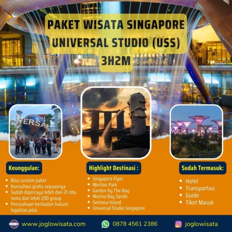 Paket Wisata Singapore Universal Studio 3H2M
