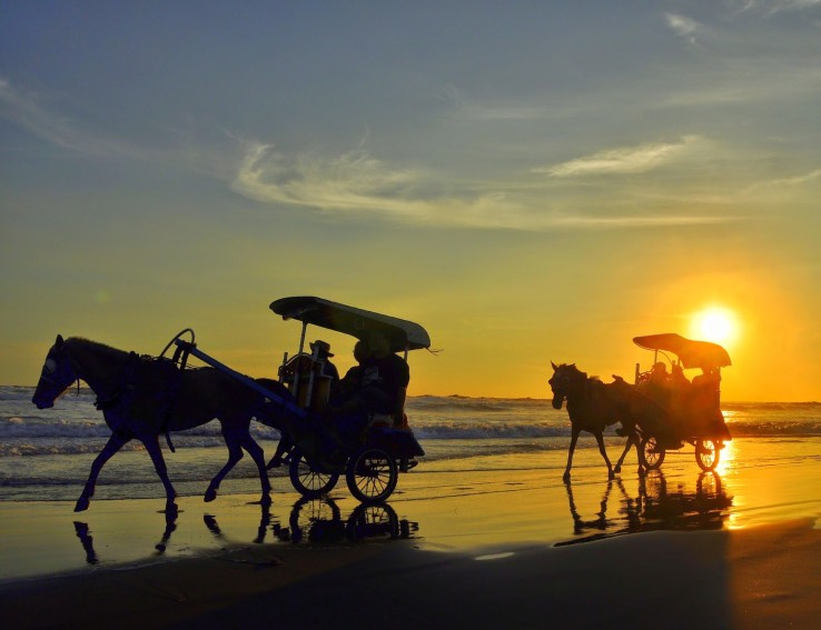 Menikmati Panorama Senja Di Pantai Parangtritis