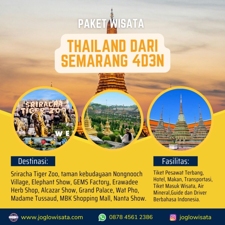 Paket Wisata Thailand dari Semarang