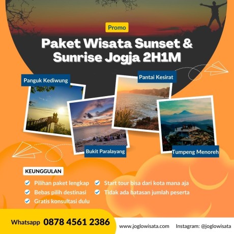 Paket Wisata Sunset & Sunrise Jogja 2H1M