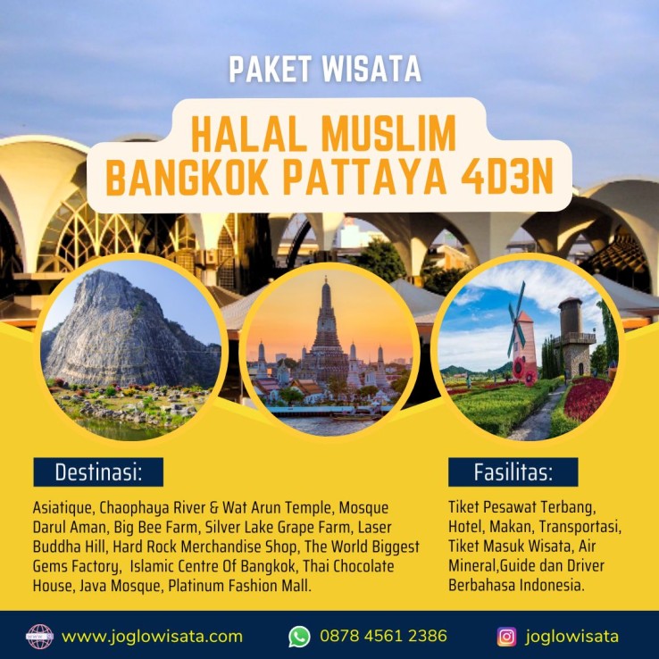 Paket Wisata Halal Bangkok Thailand 2025