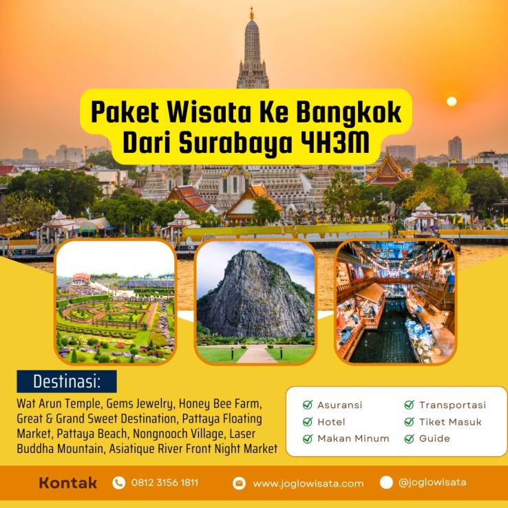 Paket Wisata Ke Bangkok Dari Surabaya