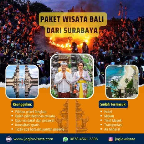 Paket Wisata Surabaya Bali Dengan Pesawat