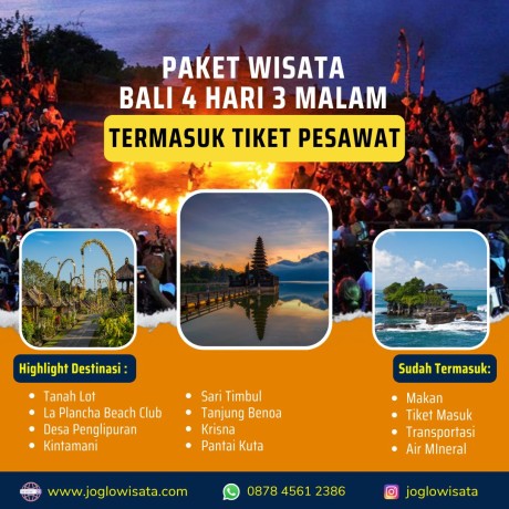 Paket Wisata Bali 4 Hari 3 Malam Termasuk Tiket Pesawat