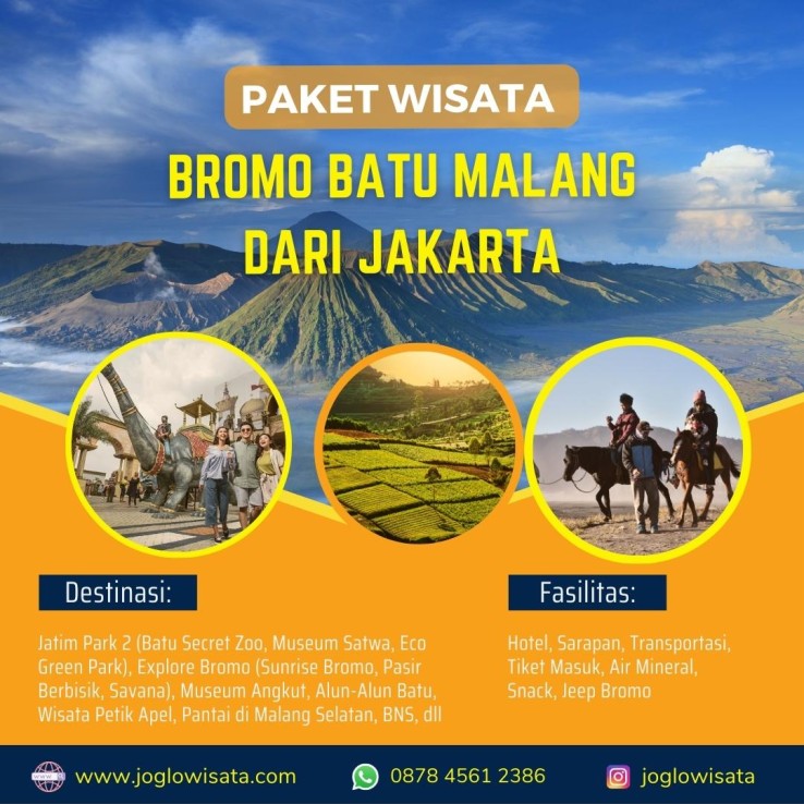 Paket Wisata Bromo Batu Malang Dari Jakarta & Bandung