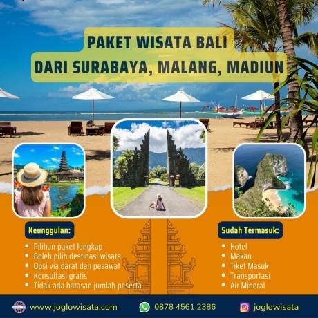 Paket Wisata Bali dari Surabaya, Sidoarjo, Malang, Madiun