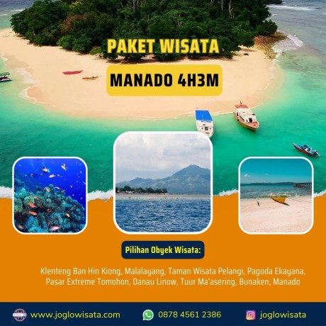 Paket Wisata Manado 4 Hari 3 Malam