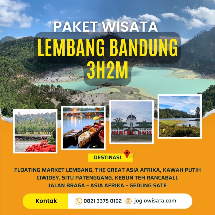 Paket Wisata Lembang Bandung 3 Hari 2 Malam