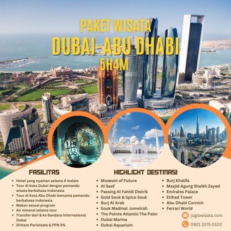 Paket Tour Dubai – Abu Dhabi 5 Hari 4 Malam