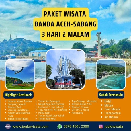 Paket Wisata Banda Aceh – Sabang 3 Hari 2 Malam