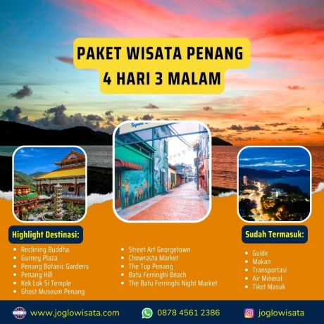 Paket Wisata Penang 4 Hari 3 Malam