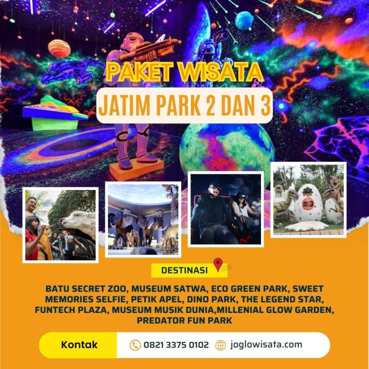 Paket Wisata Jatim Park 2 Dan 3