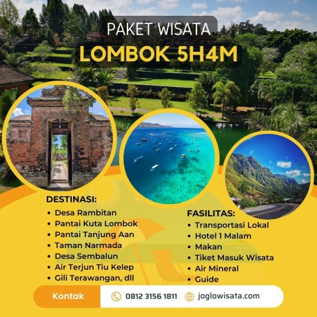 Paket Wisata Lombok 5 Hari 4 Malam