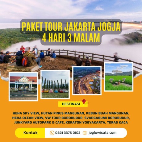 Paket Tour Jakarta Jogja 4 Hari 3 Malam
