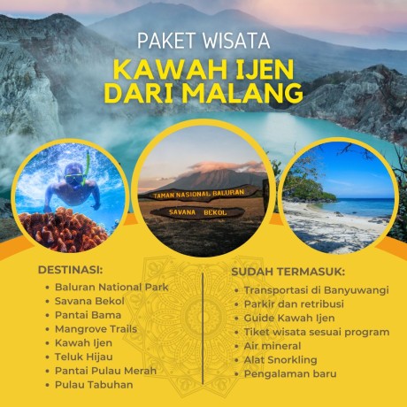 Paket Wisata Kawah Ijen dari Malang