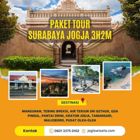 Paket Tour Surabaya Jogja 3 Hari 2 Malam
