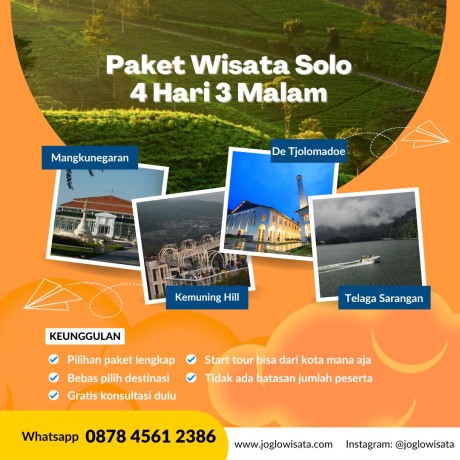 Paket Wisata Solo 4 Hari 3 Malam