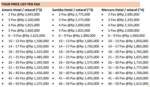 harga paket wisata jakarta 2h1m B