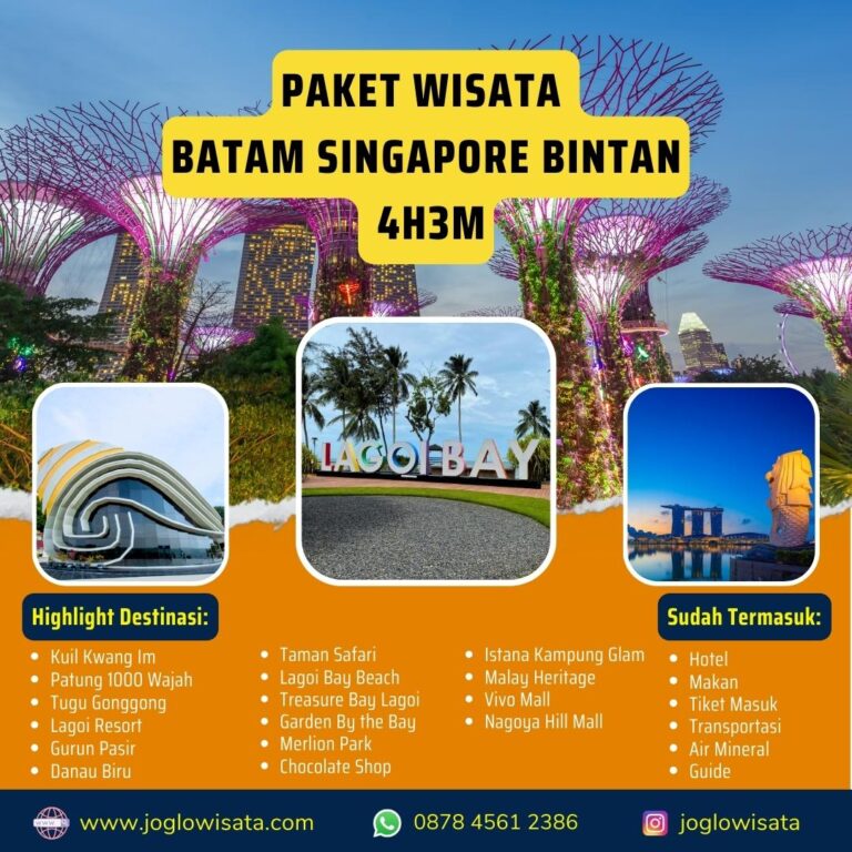 Paket Wisata Batam Singapore Bintan 4 Hari 3 Malam