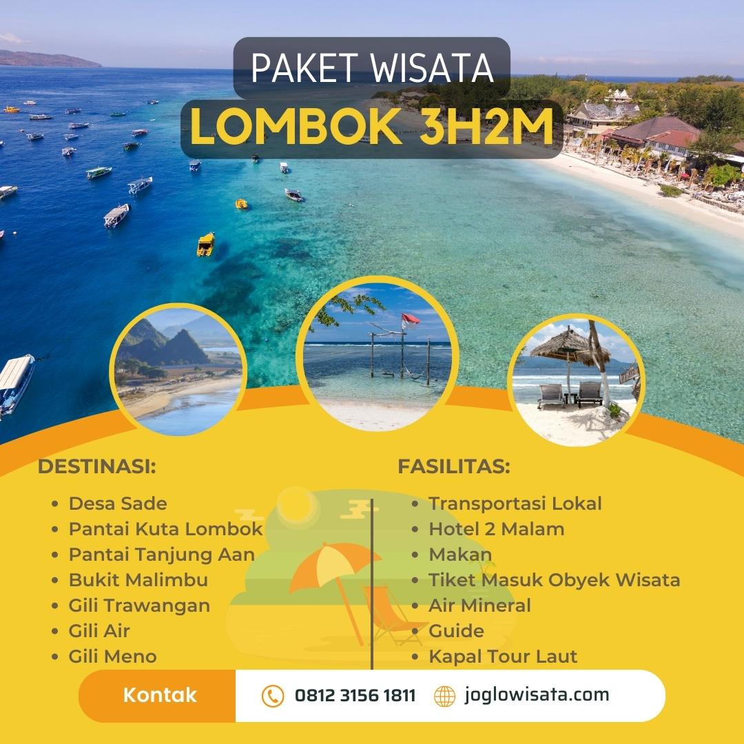 paket tour ke lombok 3 hari 2 malam