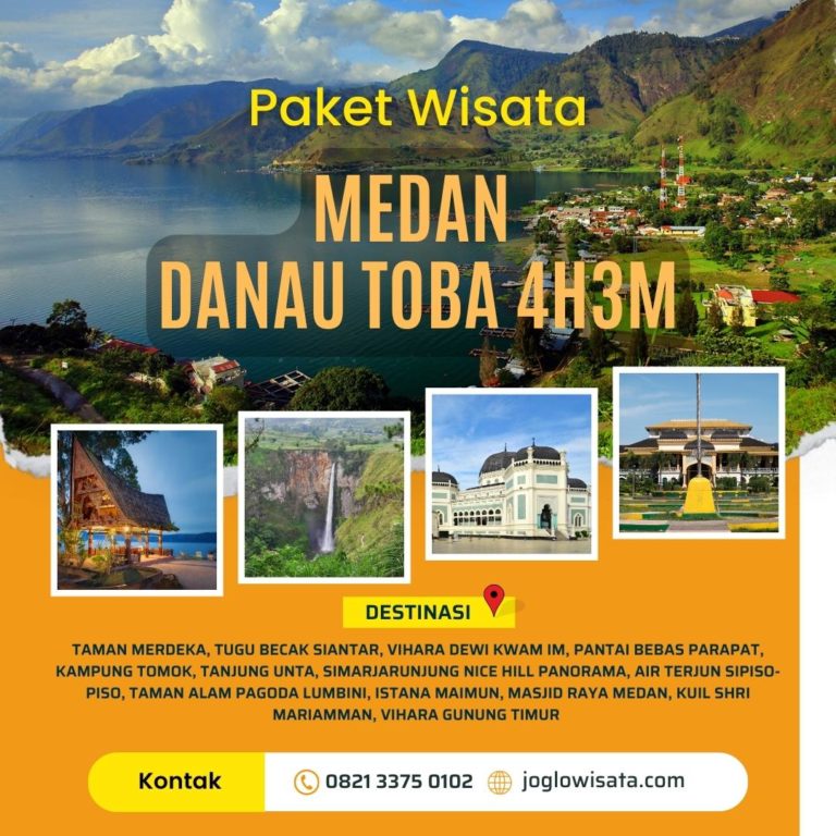 Paket Wisata Medan – Danau Toba 4 Hari 3 Malam
