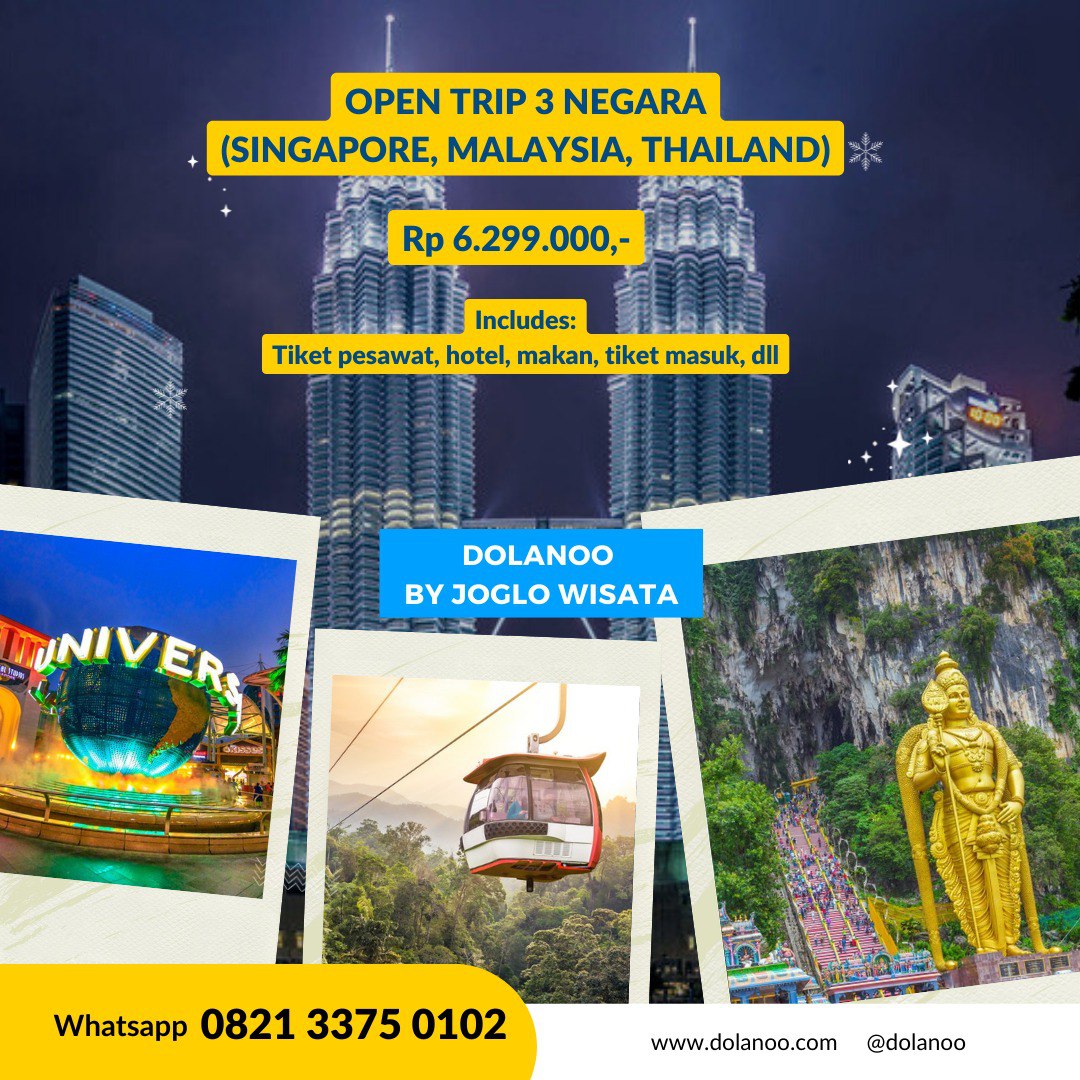 open trip singapore malaysia thailand